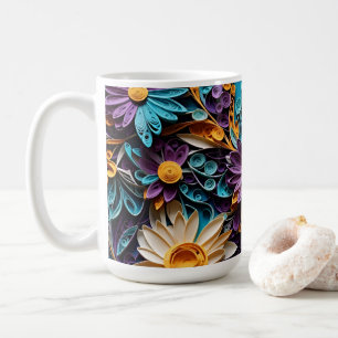 Blumensinfonie: Billiges Papier Kaffeetasse