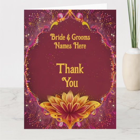 BlumenSinfonie: Hochzeitsszenario-Sammlung Dankeskarte (Vorderseite)