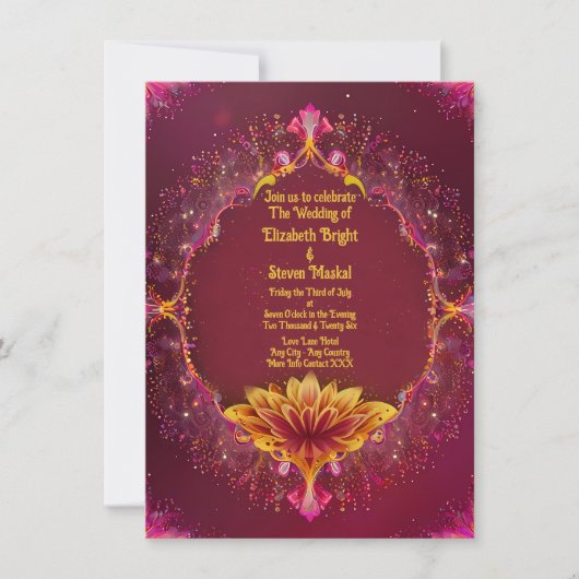 BlumenSinfonie: Hochzeitsszenario-Sammlung Einladung (Vorderseite)