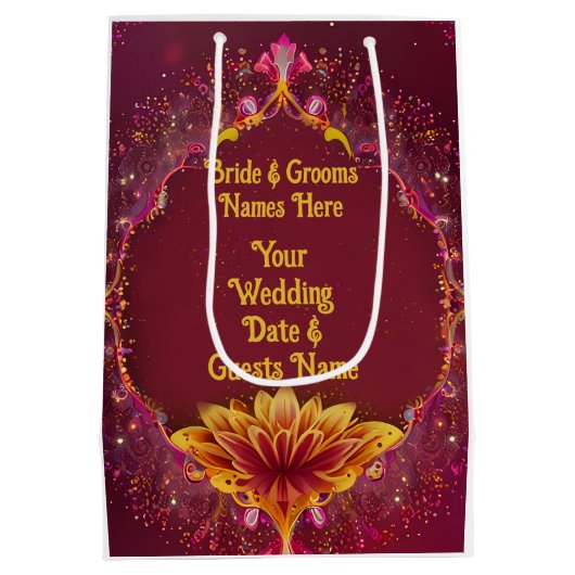 BlumenSinfonie: Hochzeitsszenario-Sammlung Mittlere Geschenktüte (Rückseite)