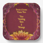 BlumenSinfonie: Hochzeitsszenario-Sammlung Pappteller (Vorderseite)