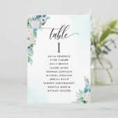 Blumensitzplan-Karte mit Gästennamen (Stehend Vorderseite)