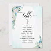 Blumensitzplan-Karte mit Gästennamen (Rückseite)