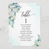 Blumensitzplan-Karte mit Gästennamen (Vorne/Hinten)