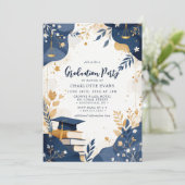 Blumenskala des Party Foto der Justiz Einladung (Stehend Vorderseite)