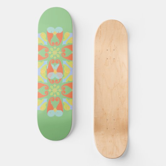 Blumenskateboard Skateboard (Vorderseite)