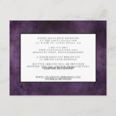 Blumenskelett | Halloween Guest Details Begleitkarte (Rückseite)