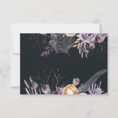 Blumenskelett | Halloween Wedding RSVP (Rückseite)