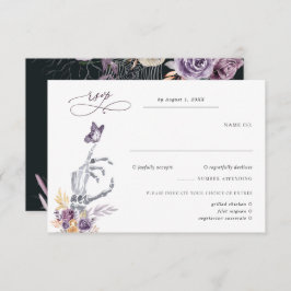 Blumenskelett | Halloween Wedding RSVP