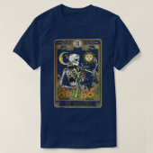 Blumenskelett Tarot Gartenbau Pflanze T-Shirt (Design vorne)
