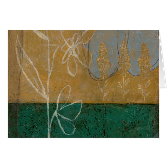 Blumenskizze mit Wildblume und Pflanze (Vorderseite (Horizontal))