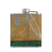 Blumenskizze mit Wildblume und Pflanze Flachmann (Rückseite)