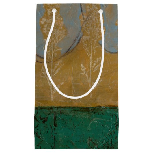 Blumenskizze mit Wildblume und Pflanze Kleine Geschenktüte (Vorderseite)