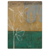 Blumenskizze mit Wildblume und Pflanze Klemmbrett (Rückseite)