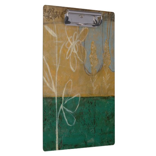 Blumenskizze mit Wildblume und Pflanze Klemmbrett (Rechts)