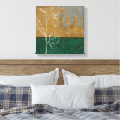 Blumenskizze mit Wildblume und Pflanze Leinwanddruck (Insitu (Schlafzimmer))