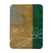 Blumenskizze mit Wildblume und Pflanze Magnet (Vertikal)