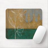 Blumenskizze mit Wildblume und Pflanze Mousepad (Mit Mouse)