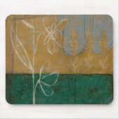 Blumenskizze mit Wildblume und Pflanze Mousepad (Vorne)