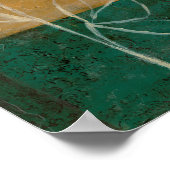 Blumenskizze mit Wildblume und Pflanze Poster (Ecke)