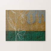 Blumenskizze mit Wildblume und Pflanze Puzzle (Horizontal)