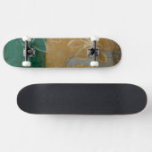 Blumenskizze mit Wildblume und Pflanze Skateboard (Horizontal)