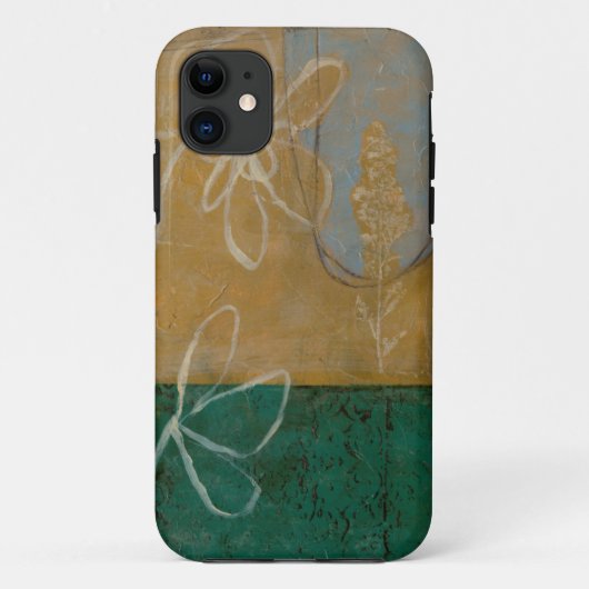 Blumenskizze mit Wildblume und Pflanzen Case-Mate iPhone Hülle (Rückseite)