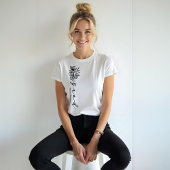 Blumenskizze Modernes Grad Drehbuch Personalisiert Tri-Blend Shirt