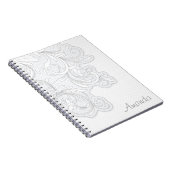 Blumenskizze-Notebook Notizblock (Rechte Seite)