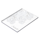 Blumenskizze-Notebook Notizblock (Linke Seite)