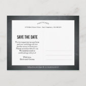 Blumenskizze Save the Date - Halbpension Ankündigungspostkarte (Rückseite)