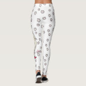 Blumenskizzen und Liebe krankes chibi mit Leggings (Rückseite)