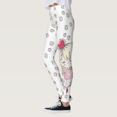 Blumenskizzen und Liebe krankes chibi mit Leggings (Links)