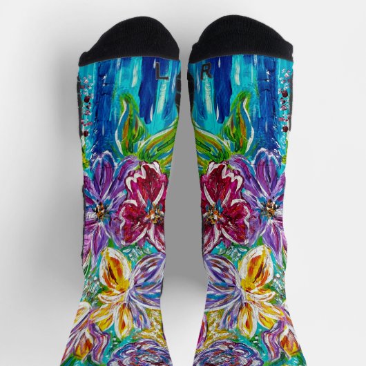 Blumensocken Socken (Oben)