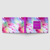Blumensommer Blume elegant whimsistisch abstrakt Gästebuch (Voll)