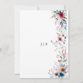 Blumensommer Einladung (Rückseite)