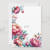 Blumensommer Einladung (Rückseite)