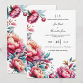 Blumensommer Einladung (Vorne/Hinten)