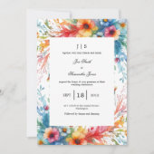 Blumensommer Einladung (Vorderseite)