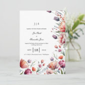 Blumensommer Einladung (Stehend Vorderseite)