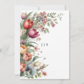 Blumensommer Einladung (Rückseite)