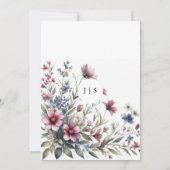 Blumensommer Einladung (Rückseite)