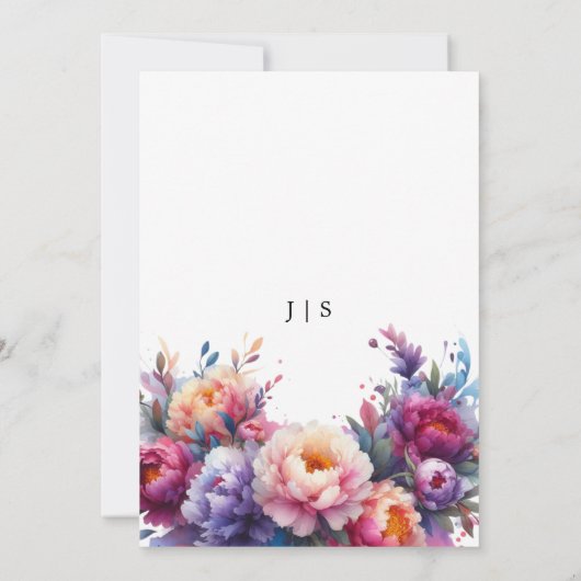 Blumensommer Einladung (Rückseite)