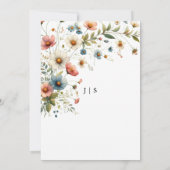 Blumensommer Einladung (Rückseite)