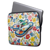 Blumensommer Flops und Wildblumen Laptopschutzhülle (Vorderseite Links)