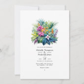 Blumensommer in Beach Foliage Einladung (Vorderseite)