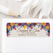 Blumensommer Moderne Hochzeitsstimmung Rücksendead (Insitu)