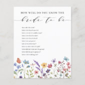 Blumensommer Wie gut weißt du, dass die Braut (Vorderseite)