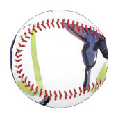 Blumensommerdesign mit handgemalten abstrakten baseball (Vorderseite Links)