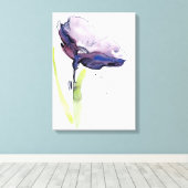 Blumensommerdesign mit handgemalten abstrakten leinwanddruck (Insitu (Holzboden))